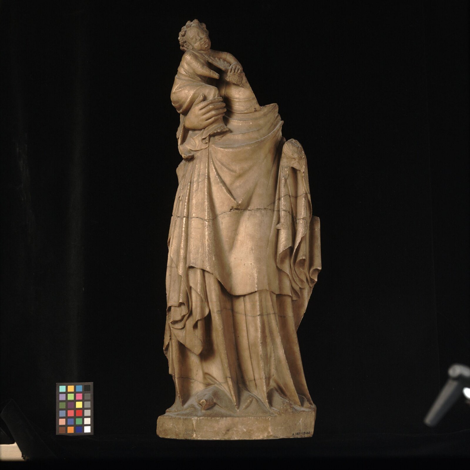 Standing Virgin and Child, late 14th century