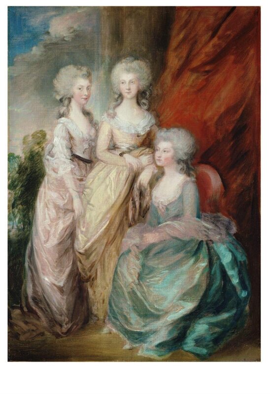 The Three Eldest Daughers of George III: Princesses Charlotte Augusta Matilda, Augusta Sophia, and Elizabeth (after Thomas Gainsborough)