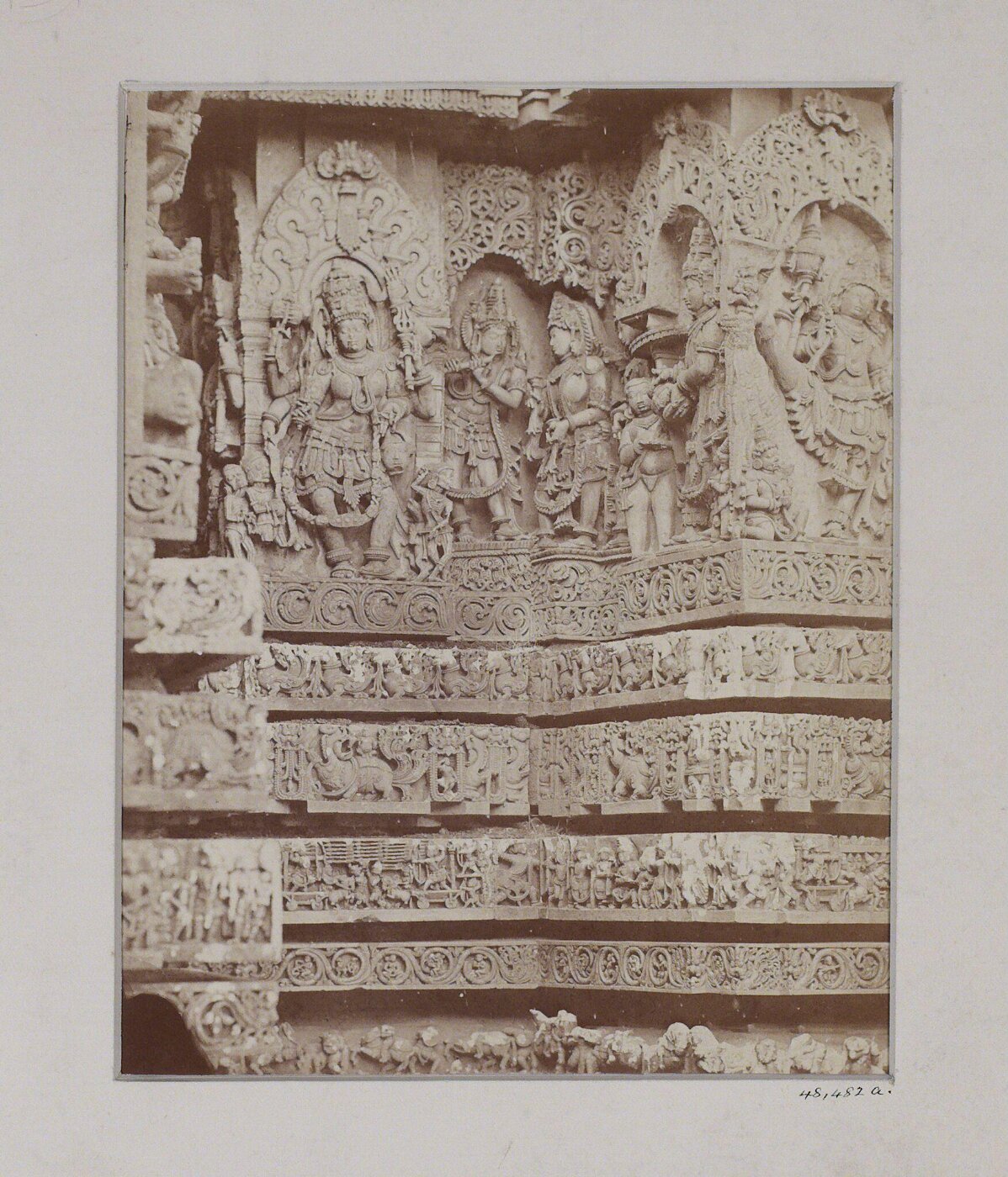 Unknown, Western front of the great temple at Halebid