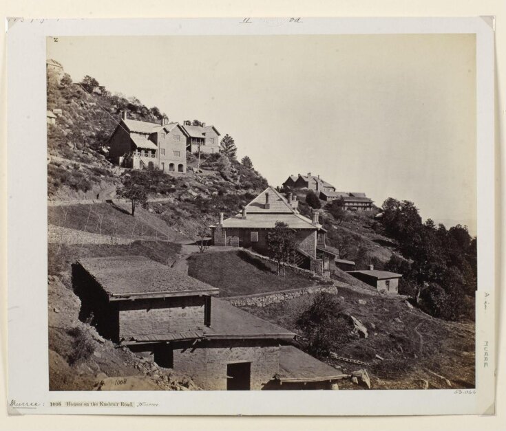 Houses on the hillside on the road to Murree top image