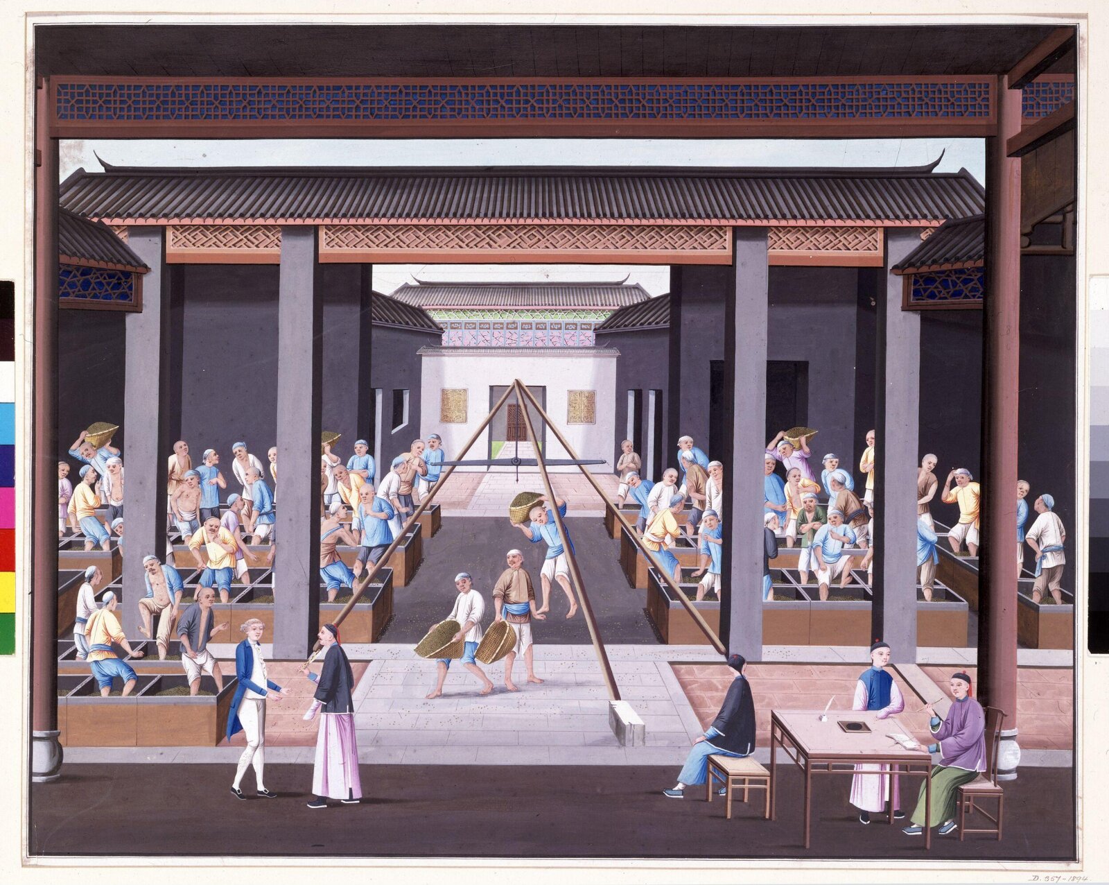 Inside a Chinese 'Hong', ca. 1800