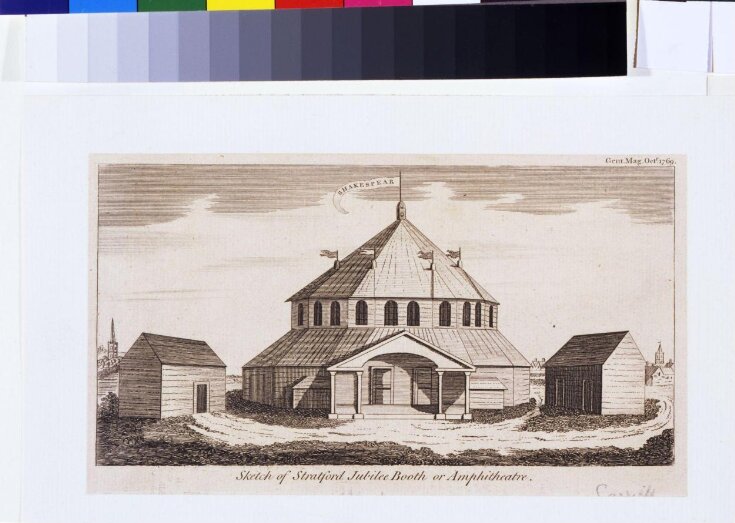Sketch of Stratford Jubilee Booth or Amphitheatre top image