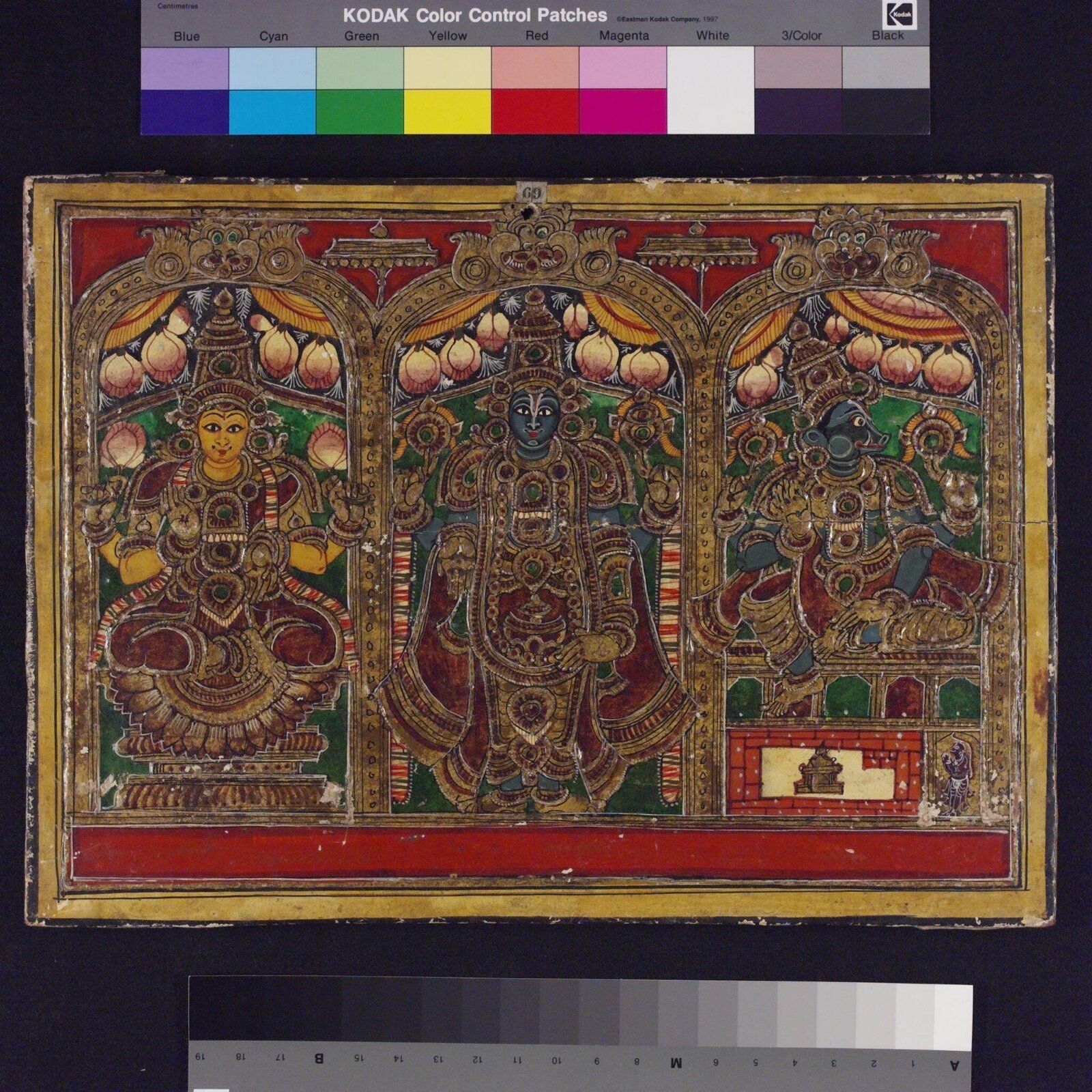 Vishnu, Varahi and Lakshmi, ca. 1830 - ca. 1850