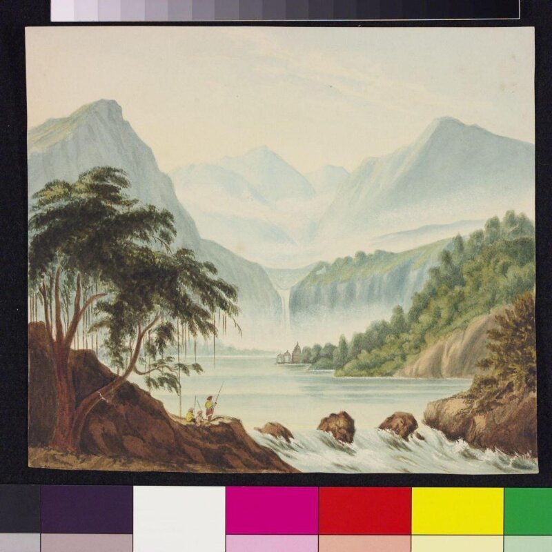 The Source of the Saraswati river in the mountains of Abu in Gujerat