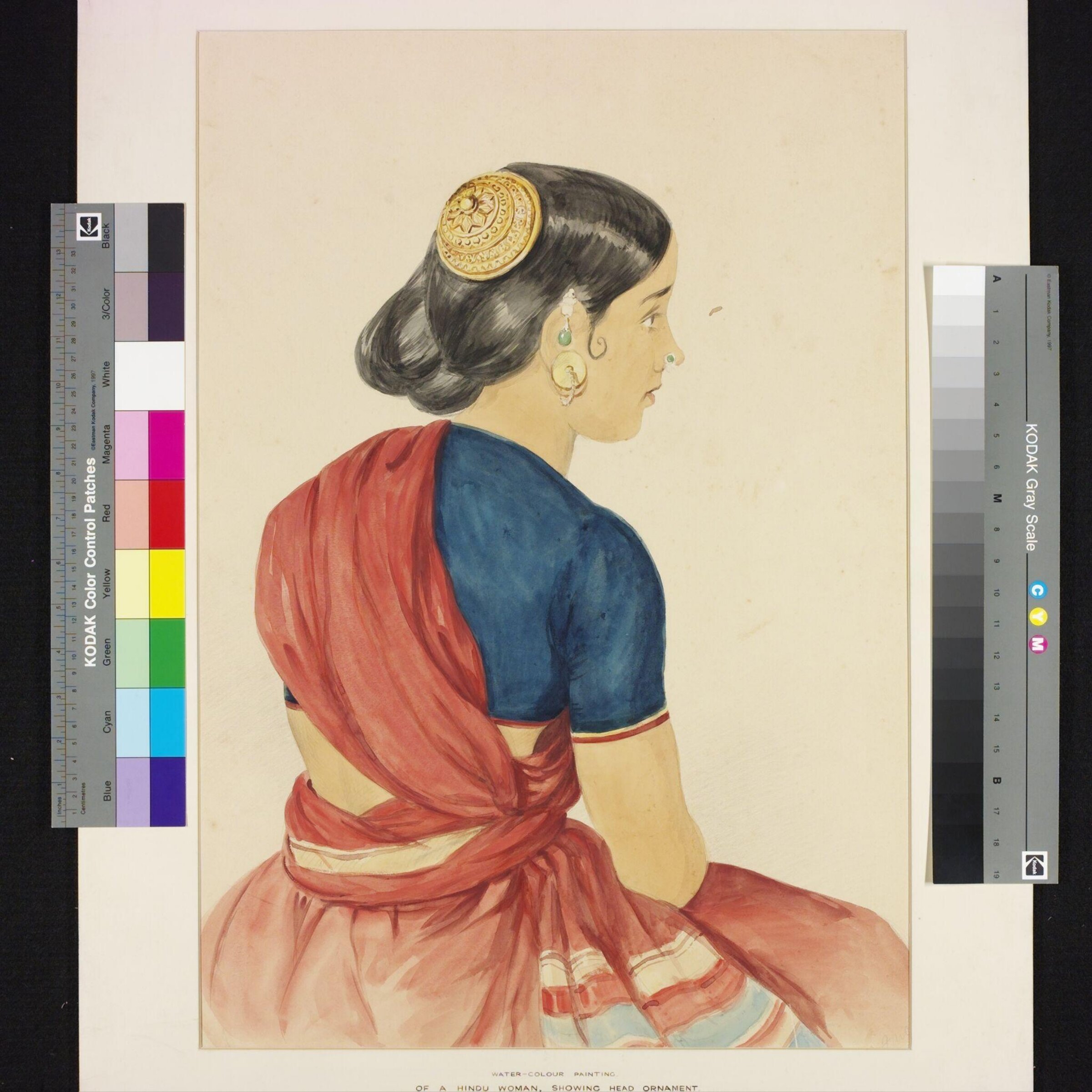 Portrait of a Hindu woman, John Joseph Fonçeca, 01/1872
