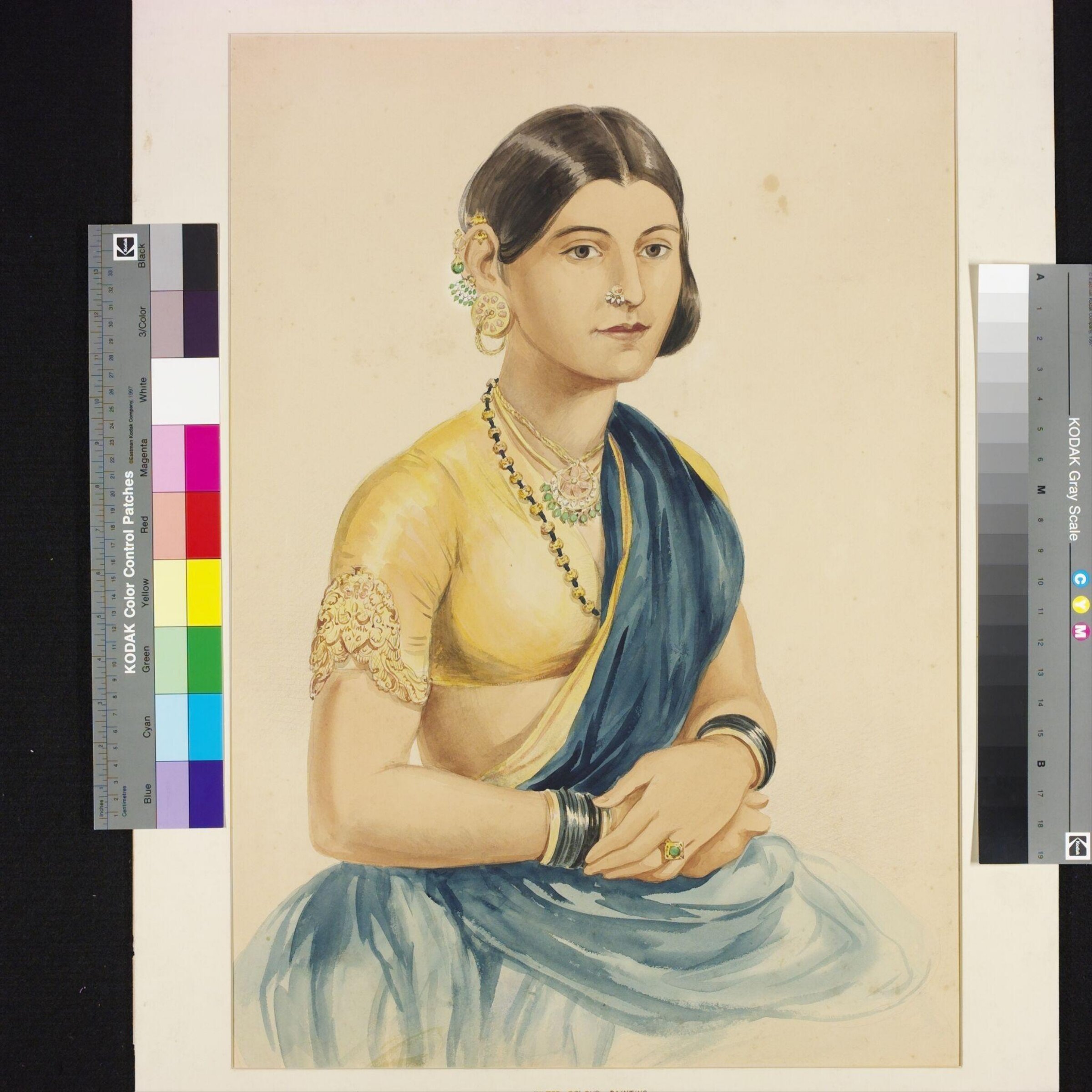 Portrait of a Hindu woman, John Joseph Fonçeca, 01/1872