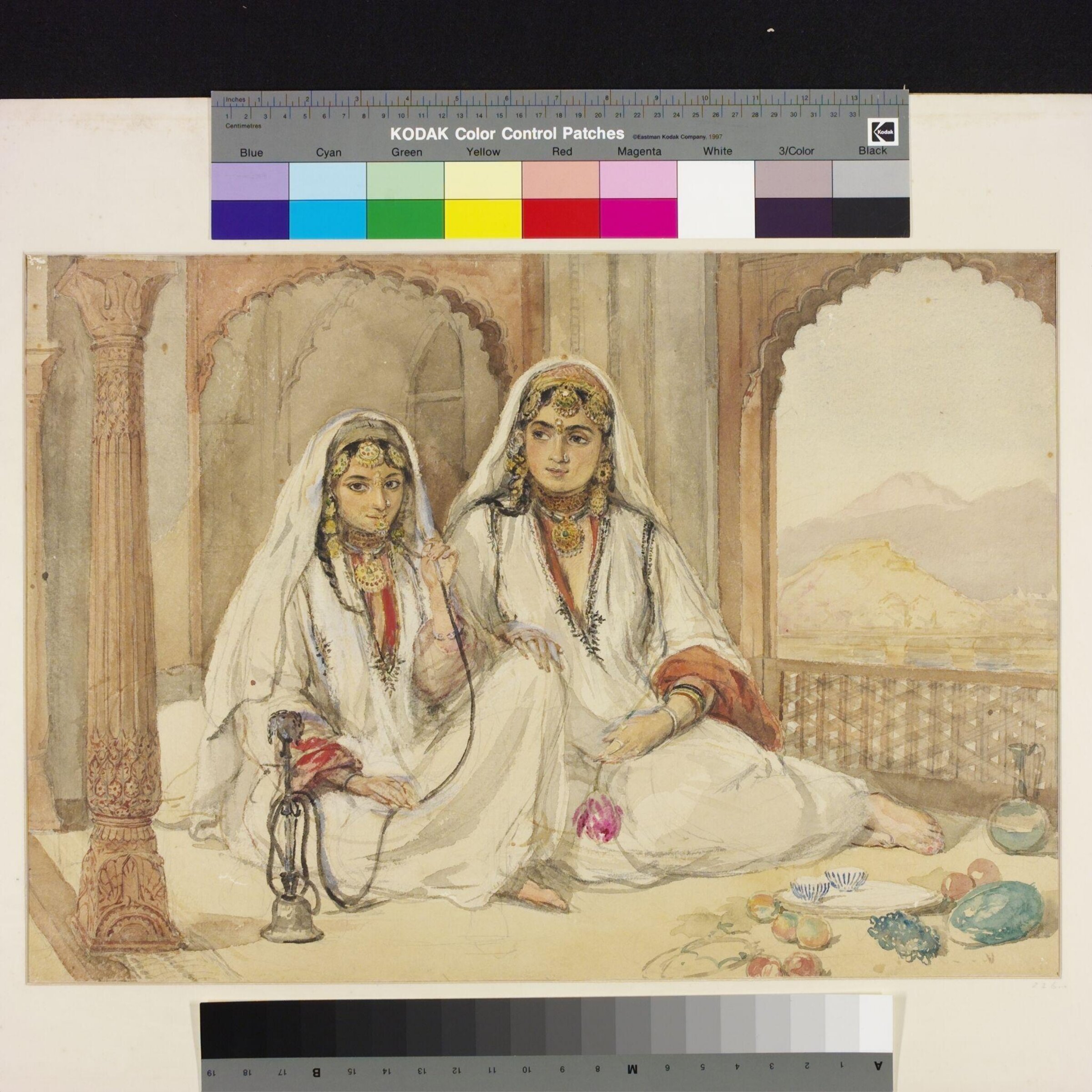 Two natch girls, Kashmir, William Carpenter, 08/1854