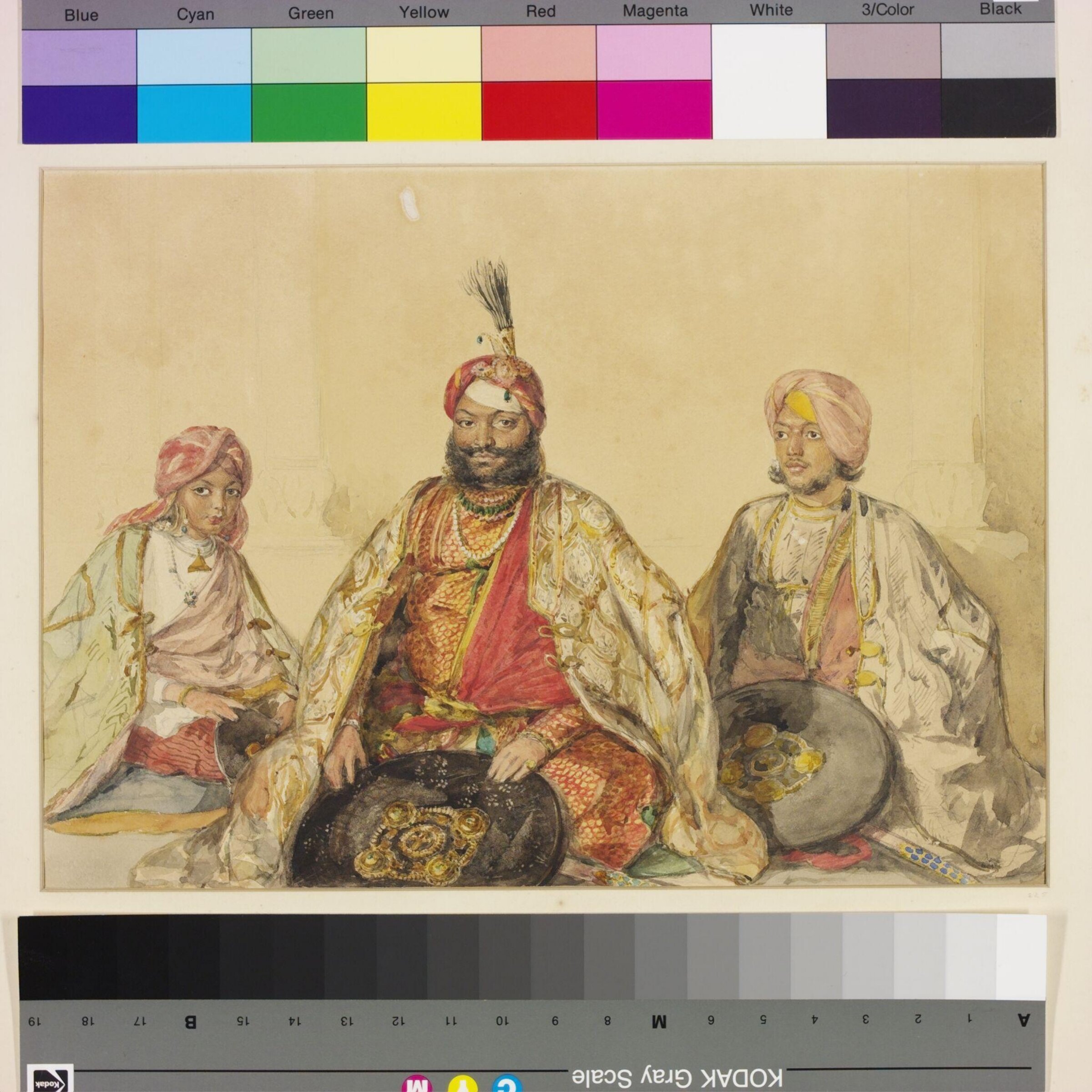 Nawab Sheik Imam-u-din, late Governor of Kashmir, William Carpenter, ca. 1855