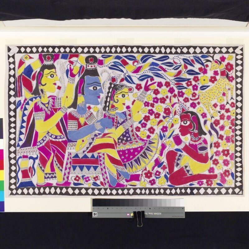 Hanuman, Sita, Rama and Lakshmana