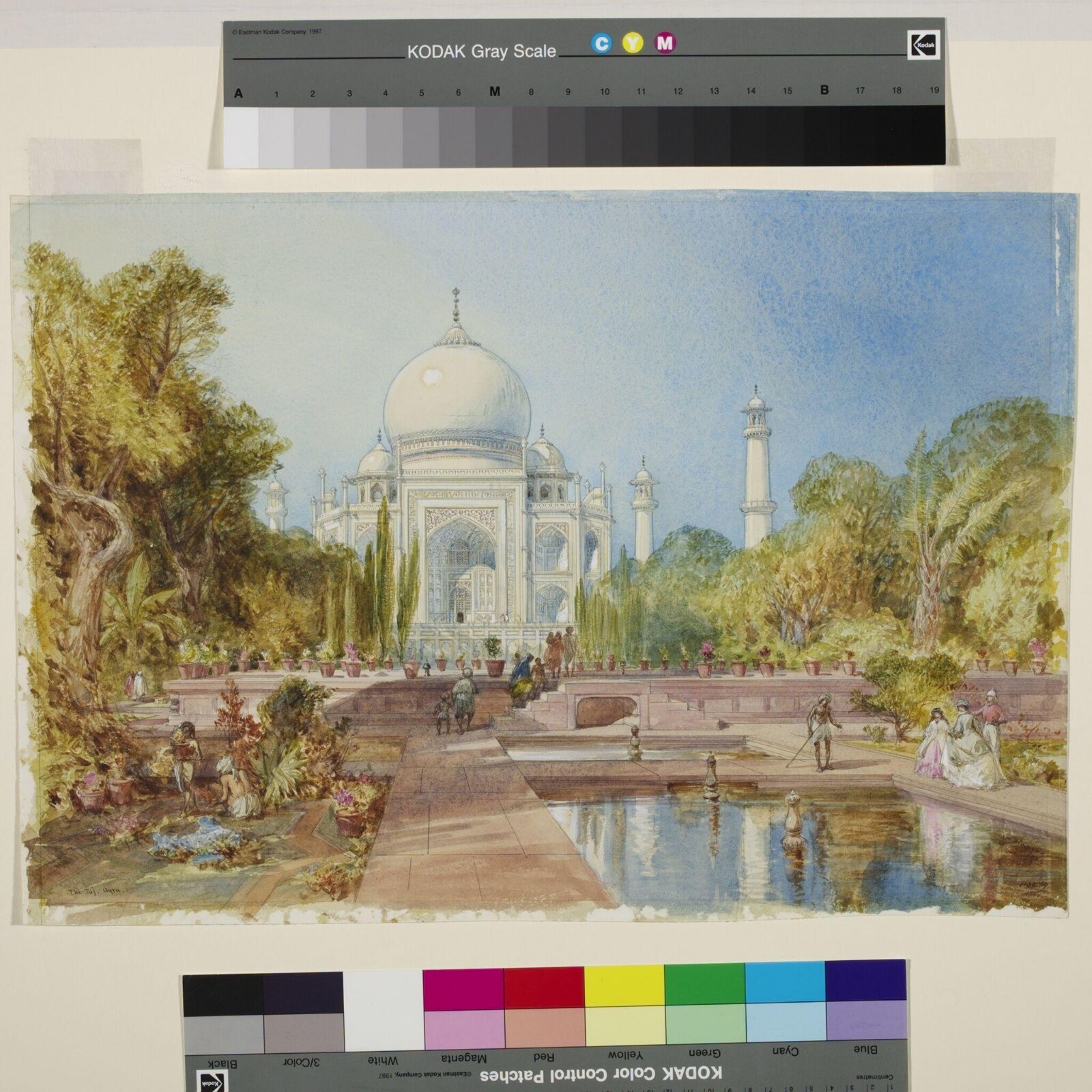 Taj Mahal Viewed from the Garden, William Simpson, 1864