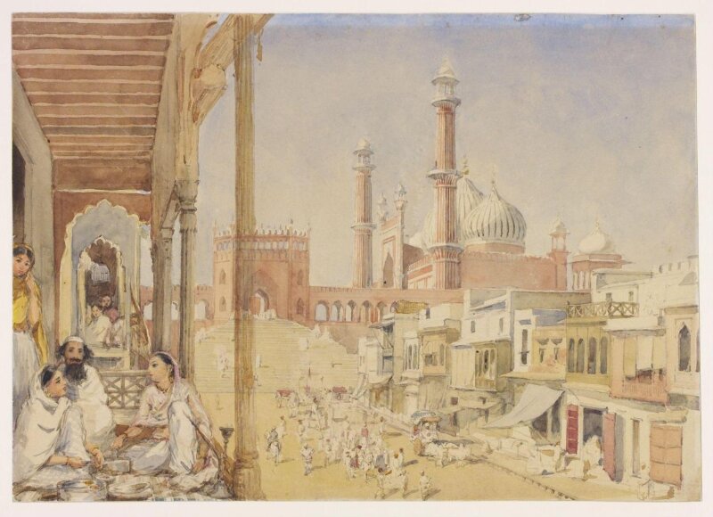 View of the Jami Masjid, Delhi