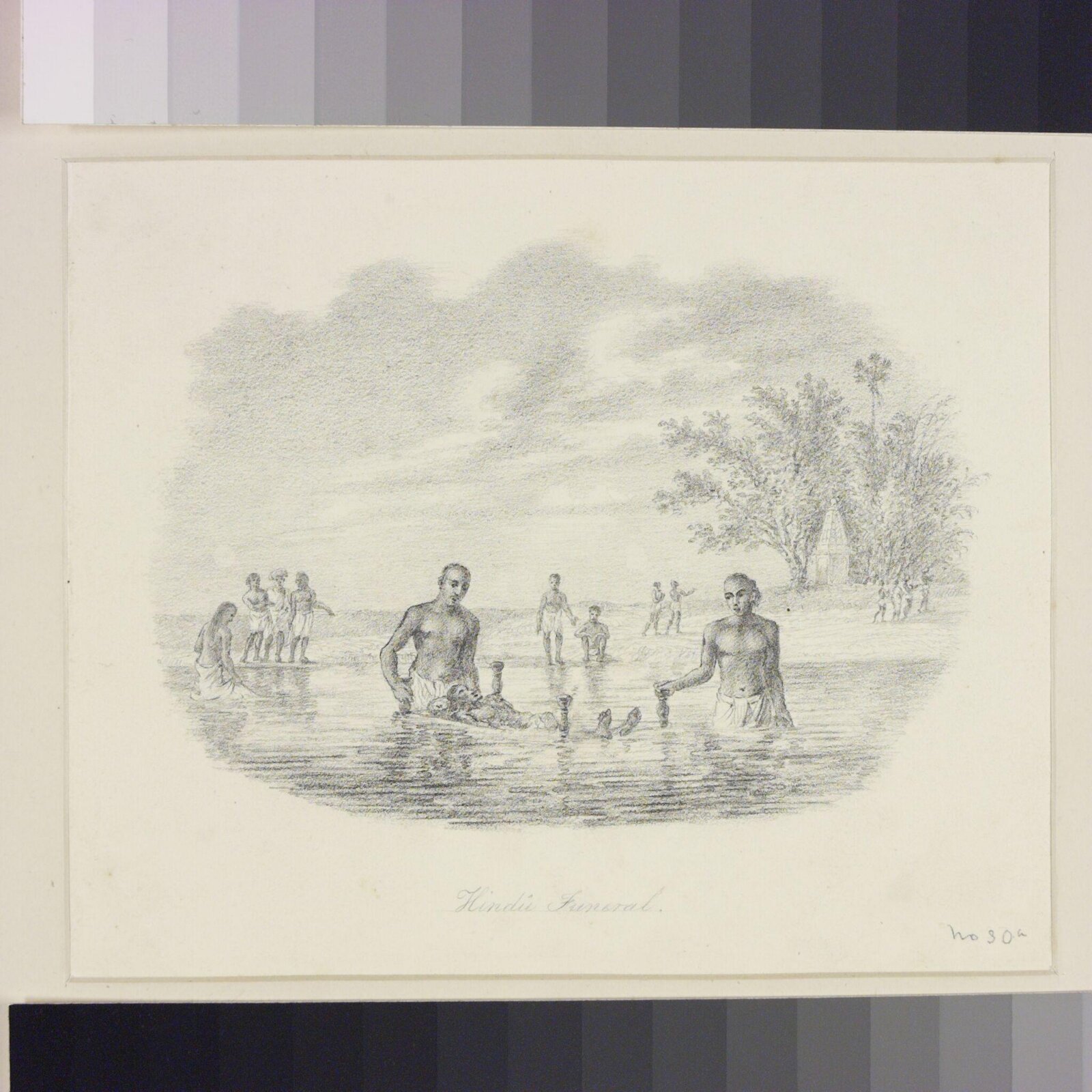 Hindu funeral, Robert Smith, 1845