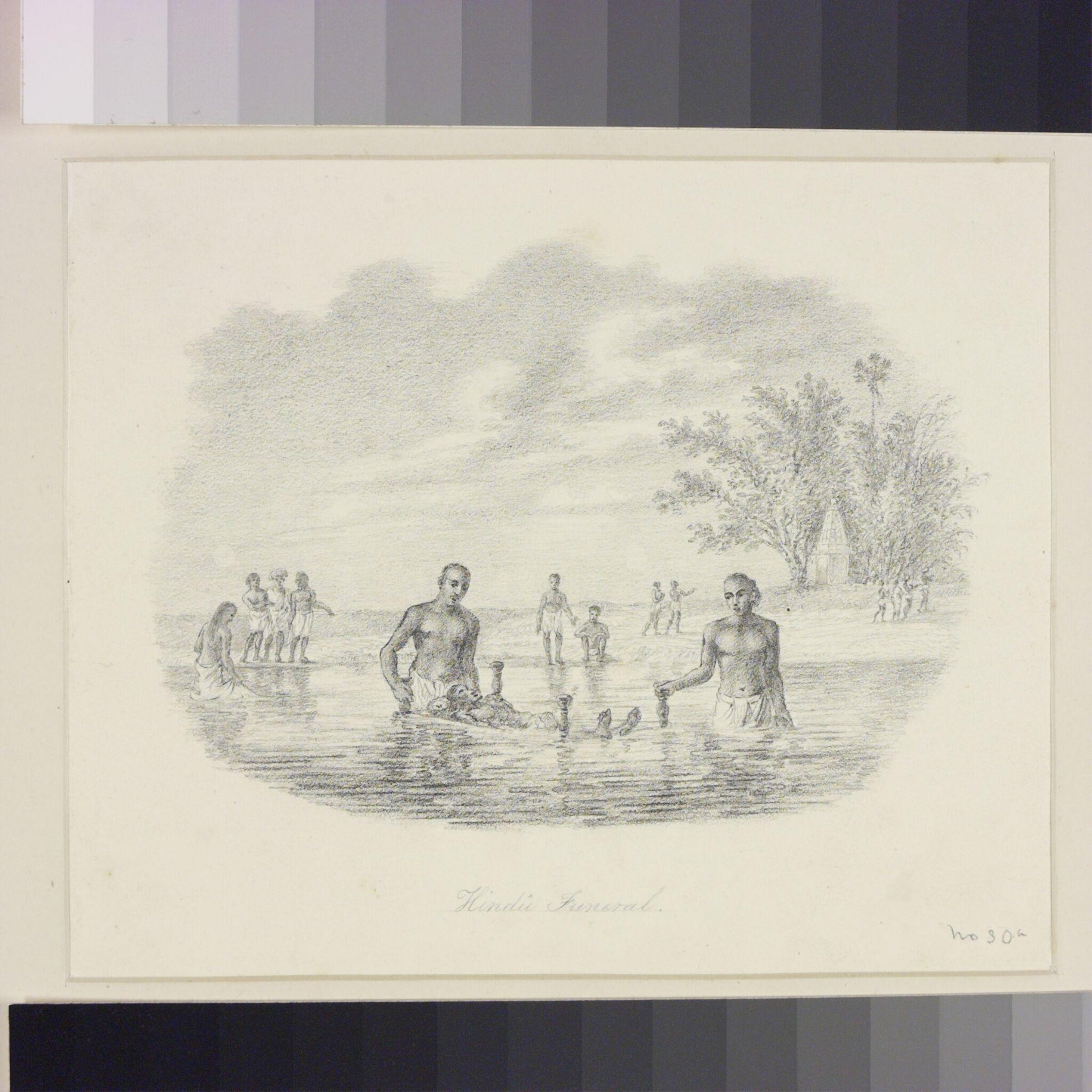 Hindu funeral, Robert Smith, 1845