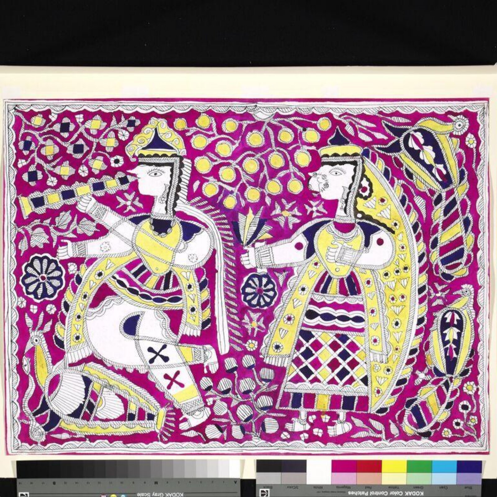Krishna and Radha, Jagdami Devi, ca. 1973