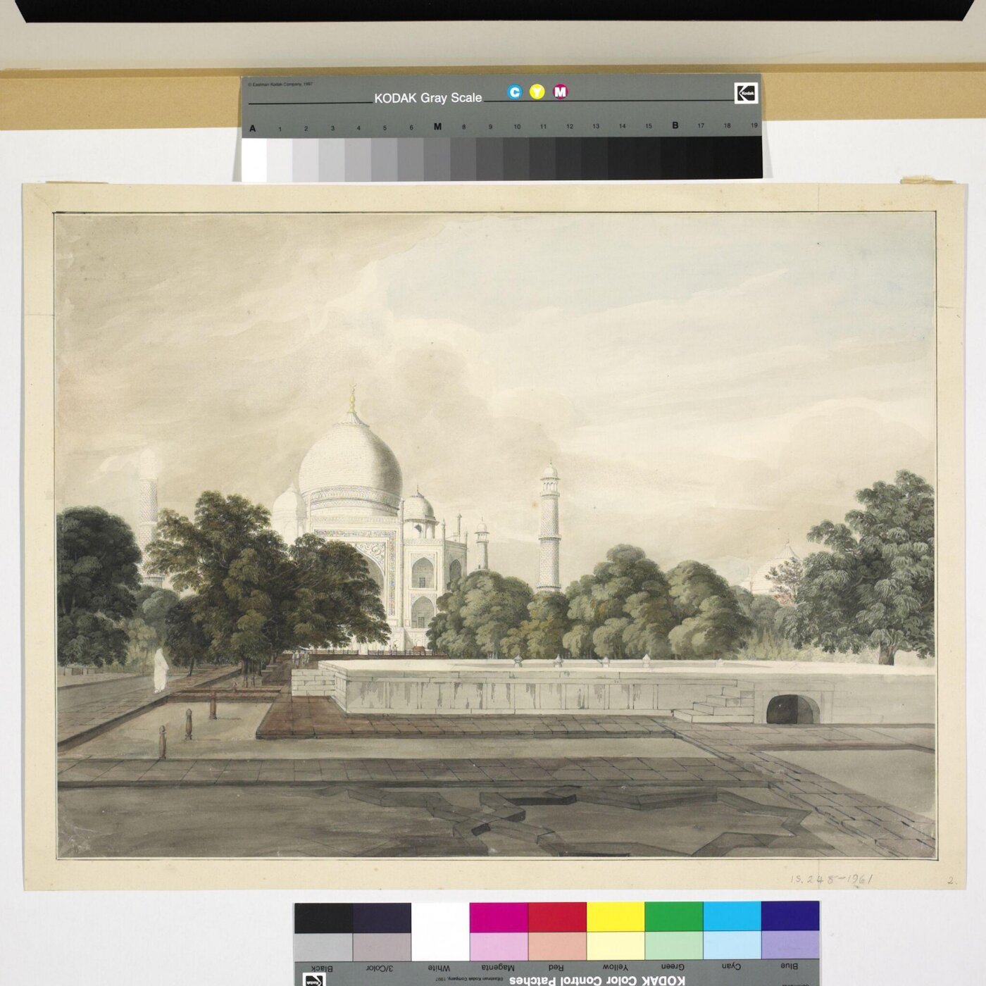 Unknown, View of the Taj Mahal from the gardens