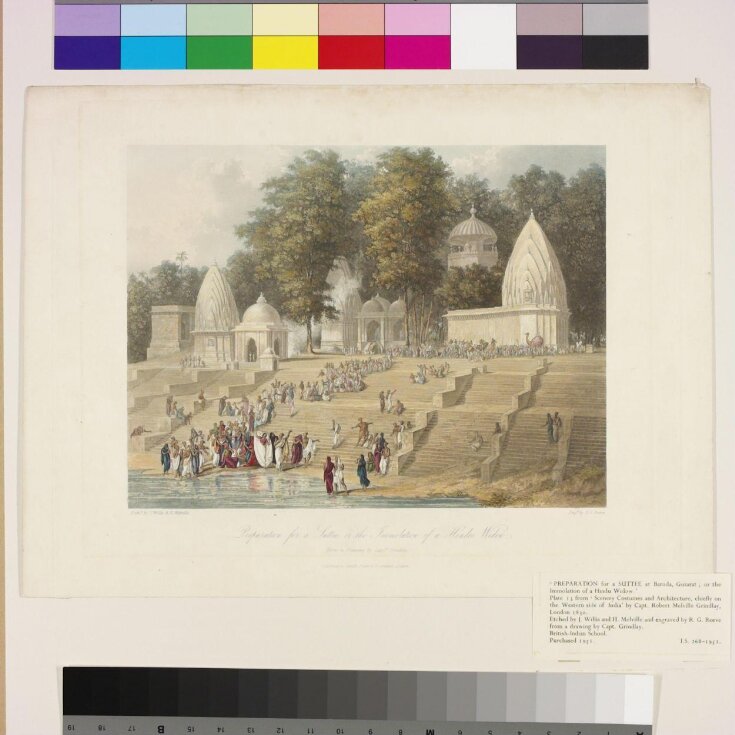 Preparation for a Suttee, or the Immolation of a Hindoo Widow top image