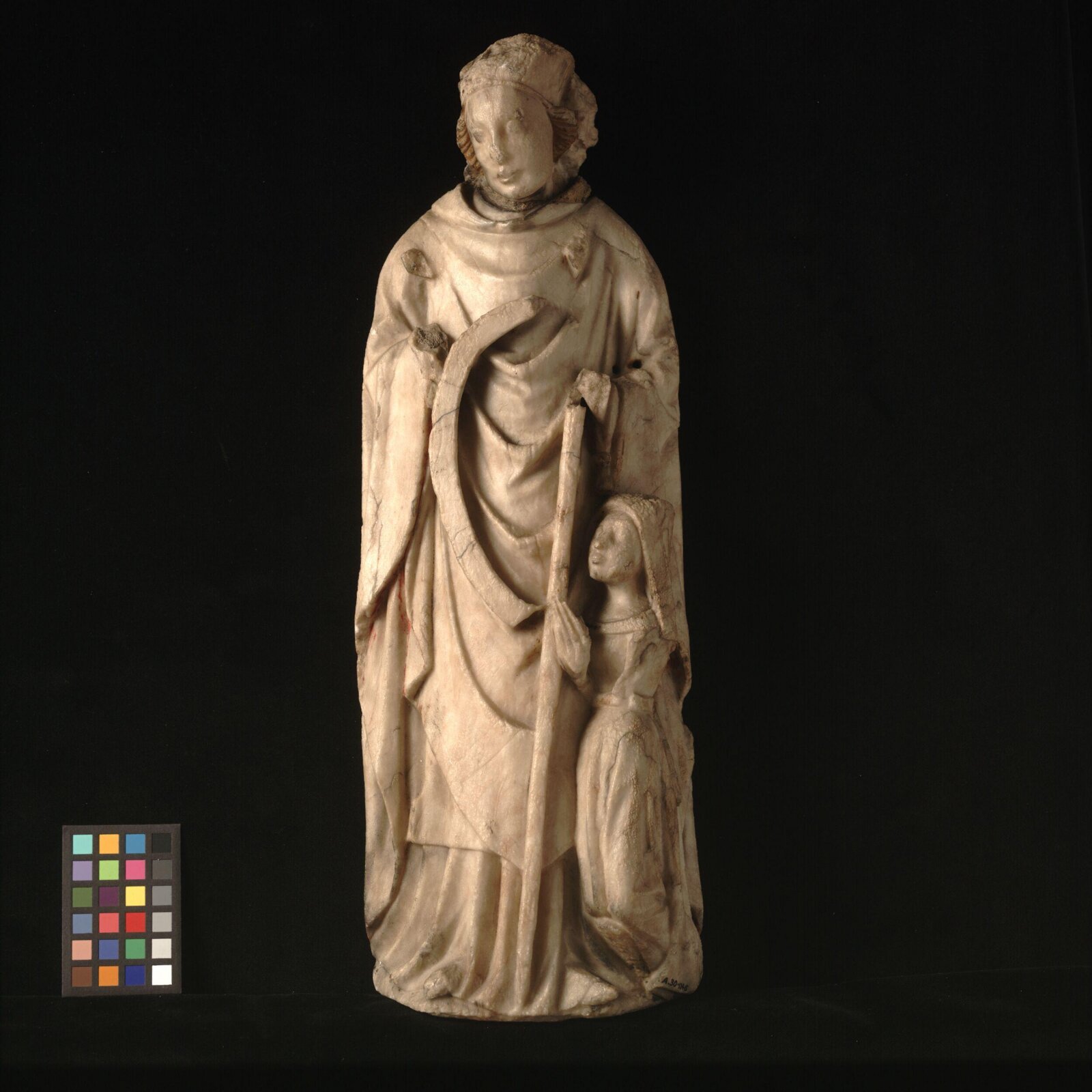Bishop with kneeling donor, 15th century