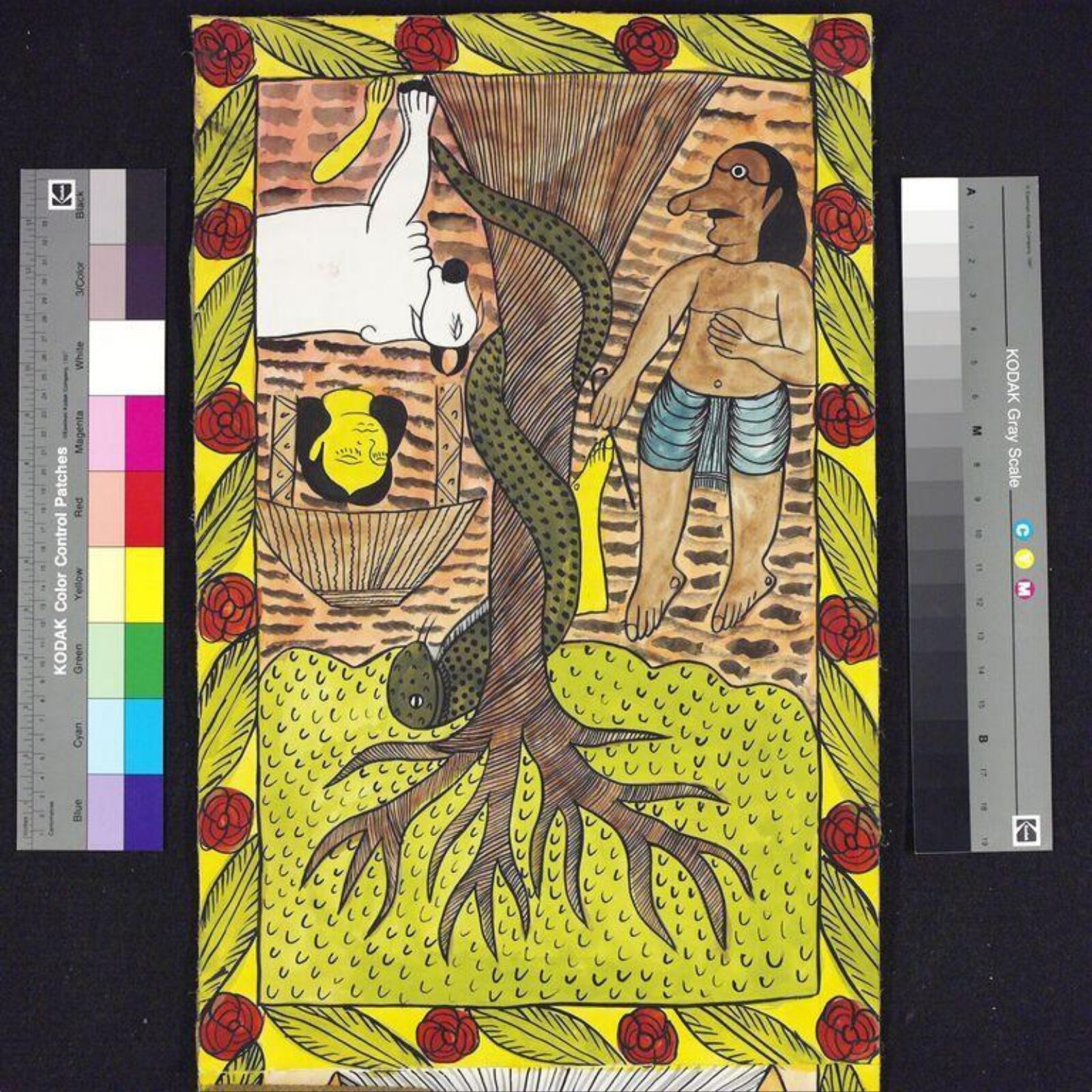 Scroll painting (pata), Gurupada Chitrakar, 02/2001