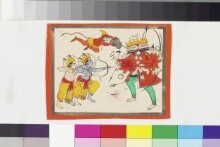 Rama and Lakshman fighting Ravana with Hanuman thumbnail 1