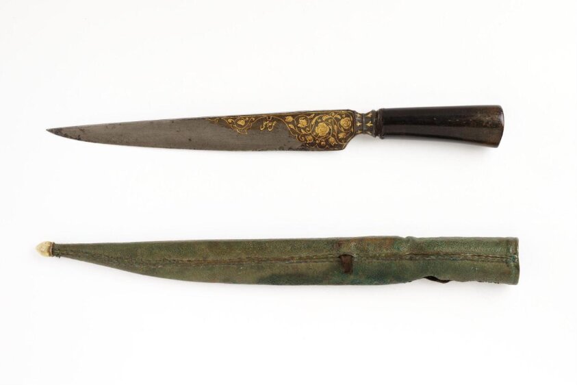 Knife and sheath (1806-1807) by Ghulam 'Ali