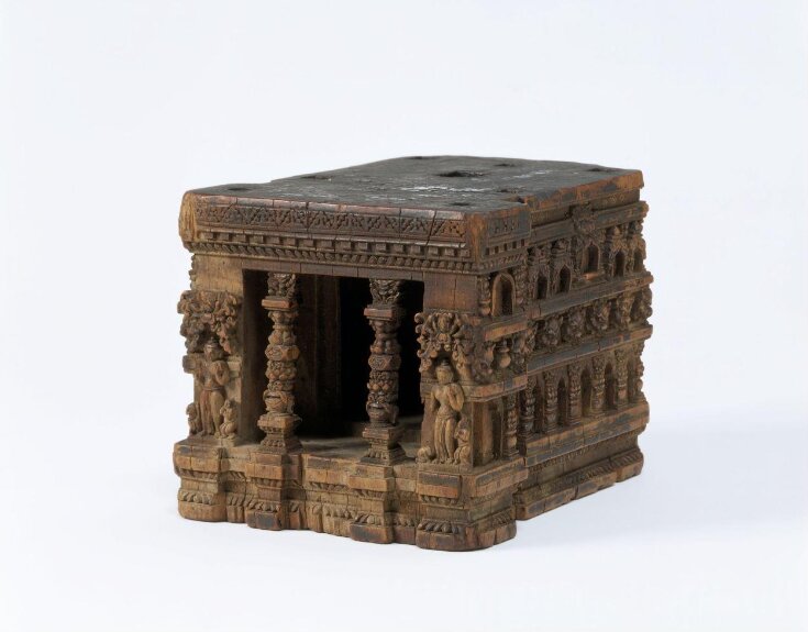 Wooden model of the Mahabodhi temple top image