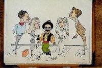 Brian Reece, Sally Ann Howes, Arthur Askey, Julie Wilson and Tom Gill in <i>Bet Your Life</i>