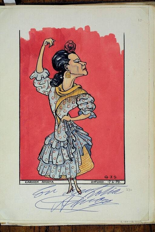 Flamenco dancer Carmen Amaya by Sommerlad, Gilbert