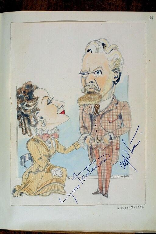 Lynn Fontanne and Alfred Lunt in <i>Quadrille</i> by Sommerlad, Gilbert