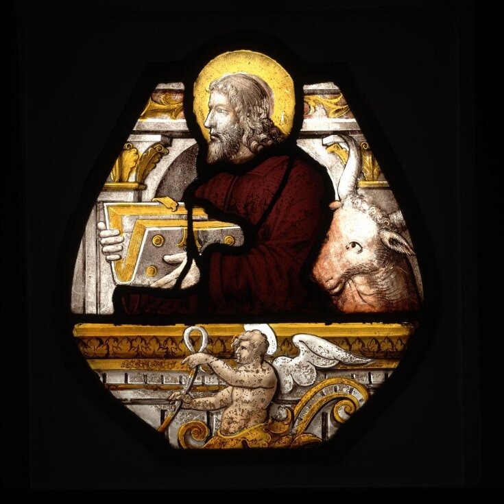 The Evangelist Luke with an ox head top image