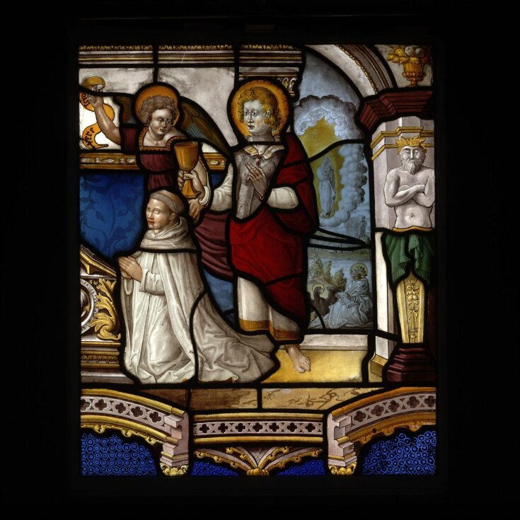 Johann Merck, pastor of Weyr, kneeling with his patron St John the Evangelist top image