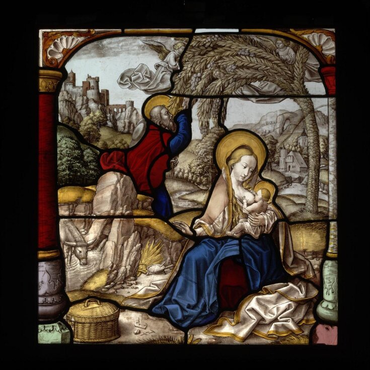 Rest on the Flight to Egypt, The top image