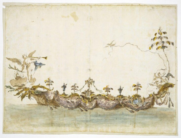 Design for a bissona, or a ceremonial gondola