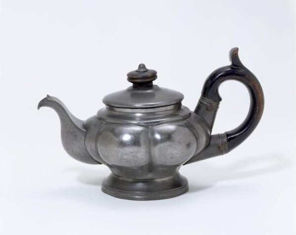 English Victorian Britannia Metal Teapot, c. 1870