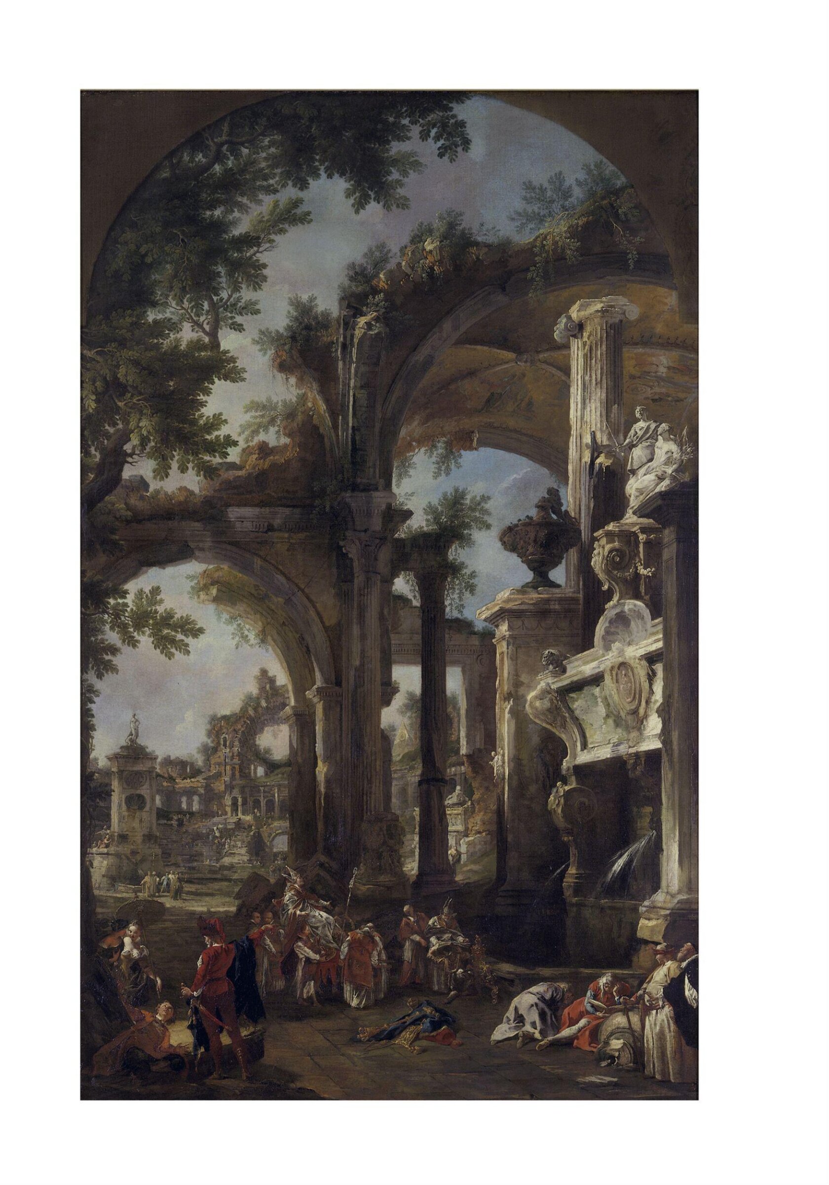 An Allegorical Tomb of John Somers, Lord Chancellor of England, Canaletto, ca. 1726