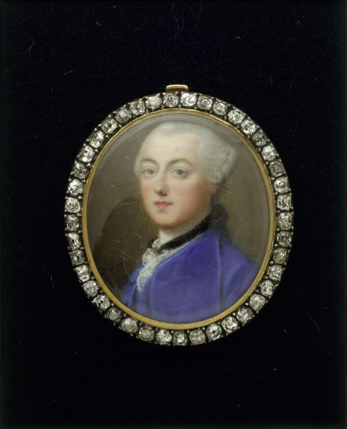 Enamel portrait miniature of an unknown man