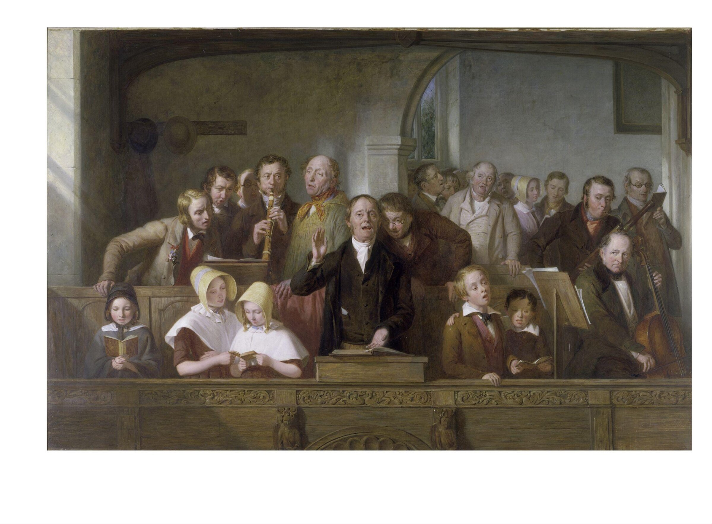 A Village Choir, Thomas Webster, 1847