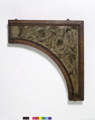 right hand spandrel for an iron stove-front, Alfred Stevens, ca. 1850