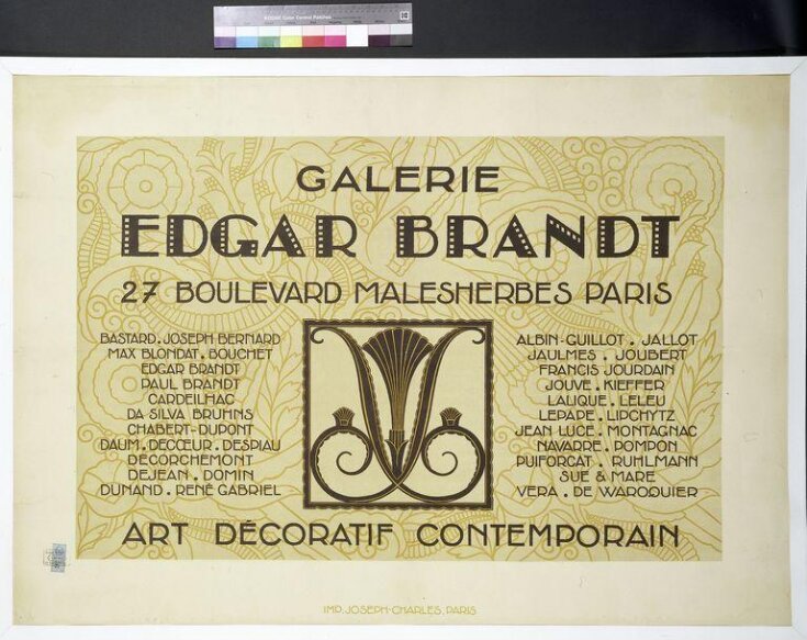 Galerie Edgar Brandt. Art Décoratif Contemporain top image