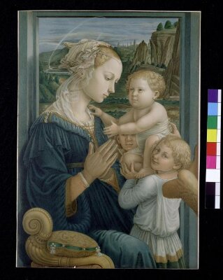 Virgin and Child with an angel