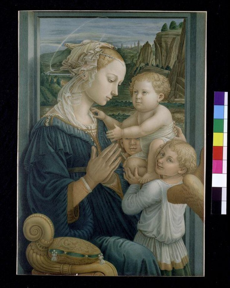 Virgin and Child with an angel top image