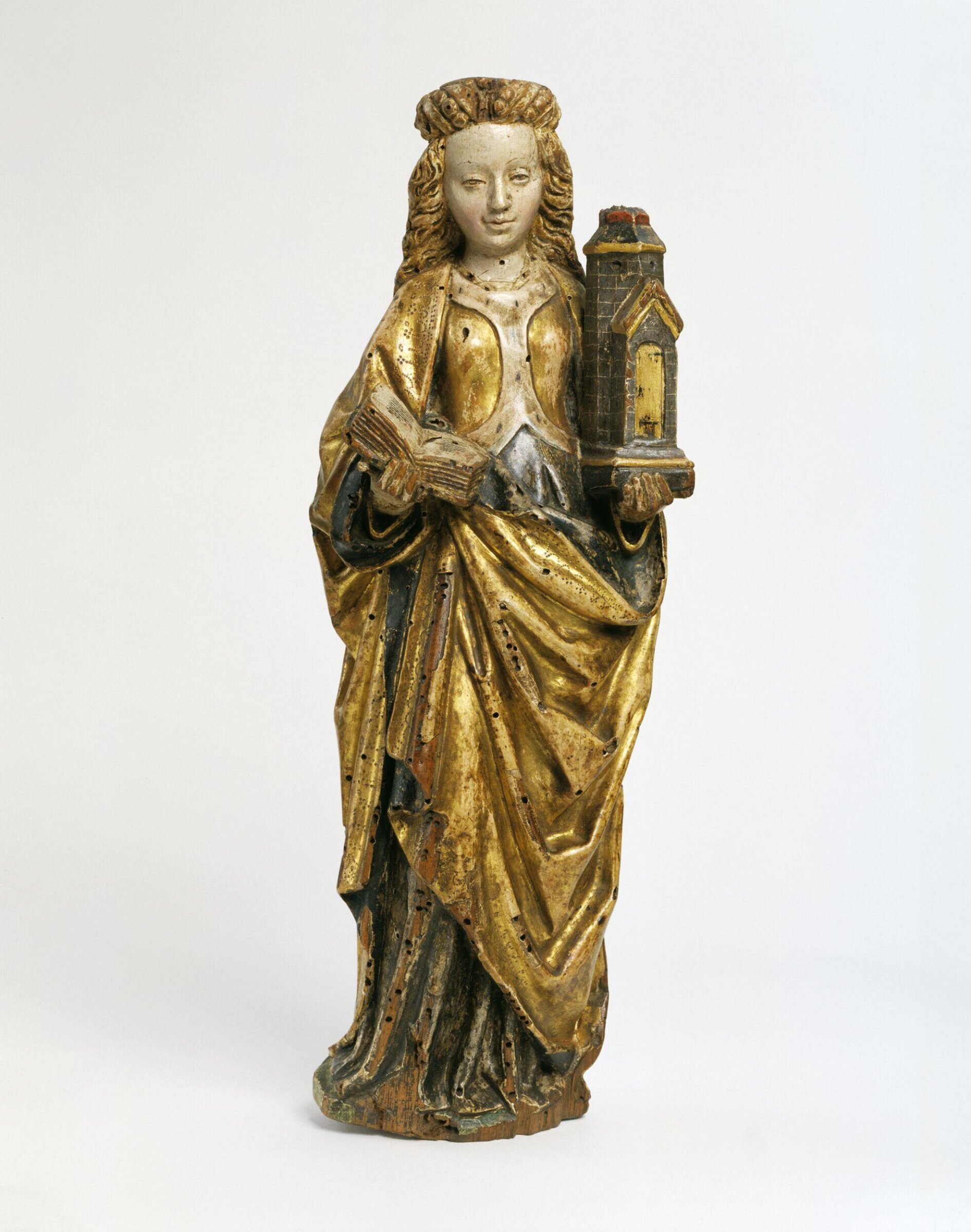 Statuettes of St Barbara and Saint Catherine of Alexandria, ca. 1490 to 1500