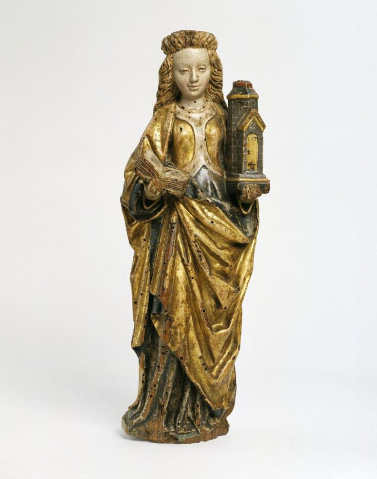 Statuettes of St Barbara and Saint Catherine of Alexandria top image