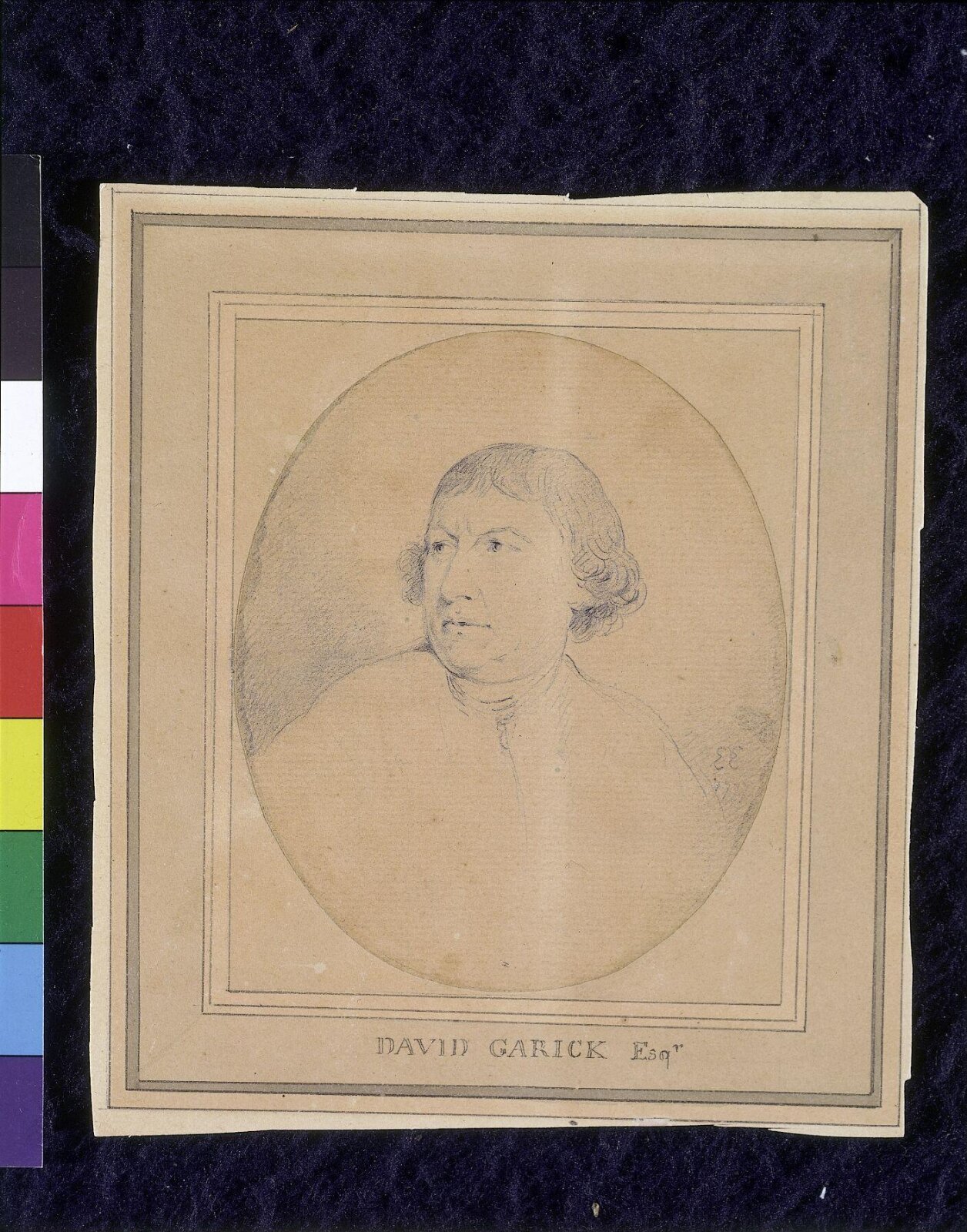 David Garrick, Actor (1716-1779).  Head., Edward Edwards, 1777