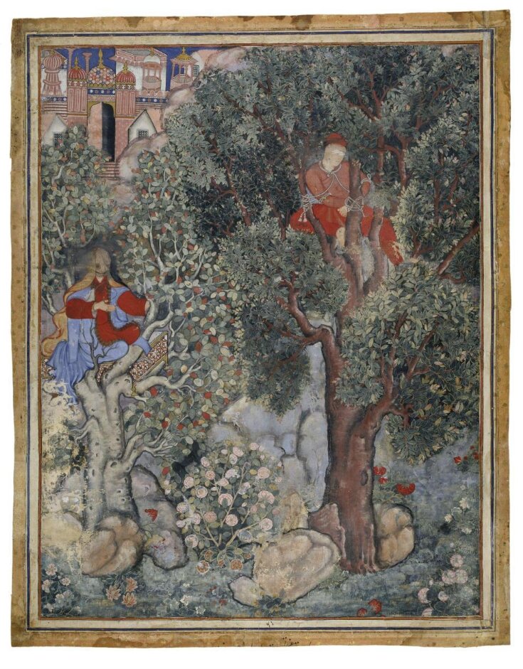 The Witch Anqarut ties Malik Iraj to a tree top image