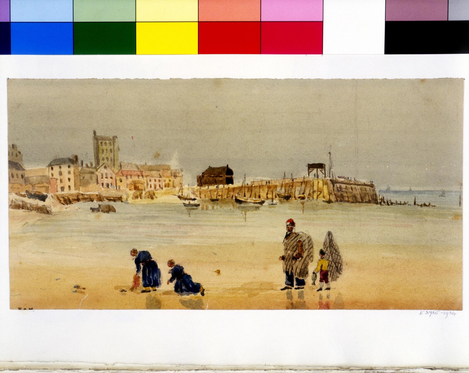 A harbour scene, Henry Cole, 07.1826