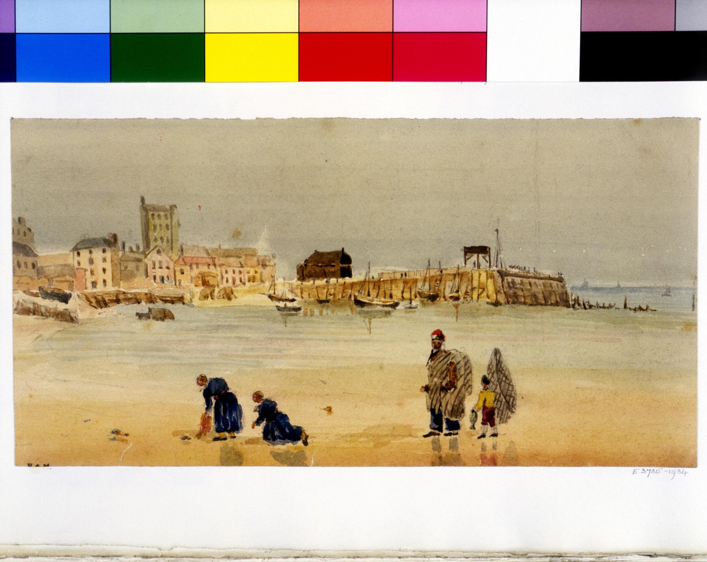 A harbour scene, Henry Cole, 07.1826