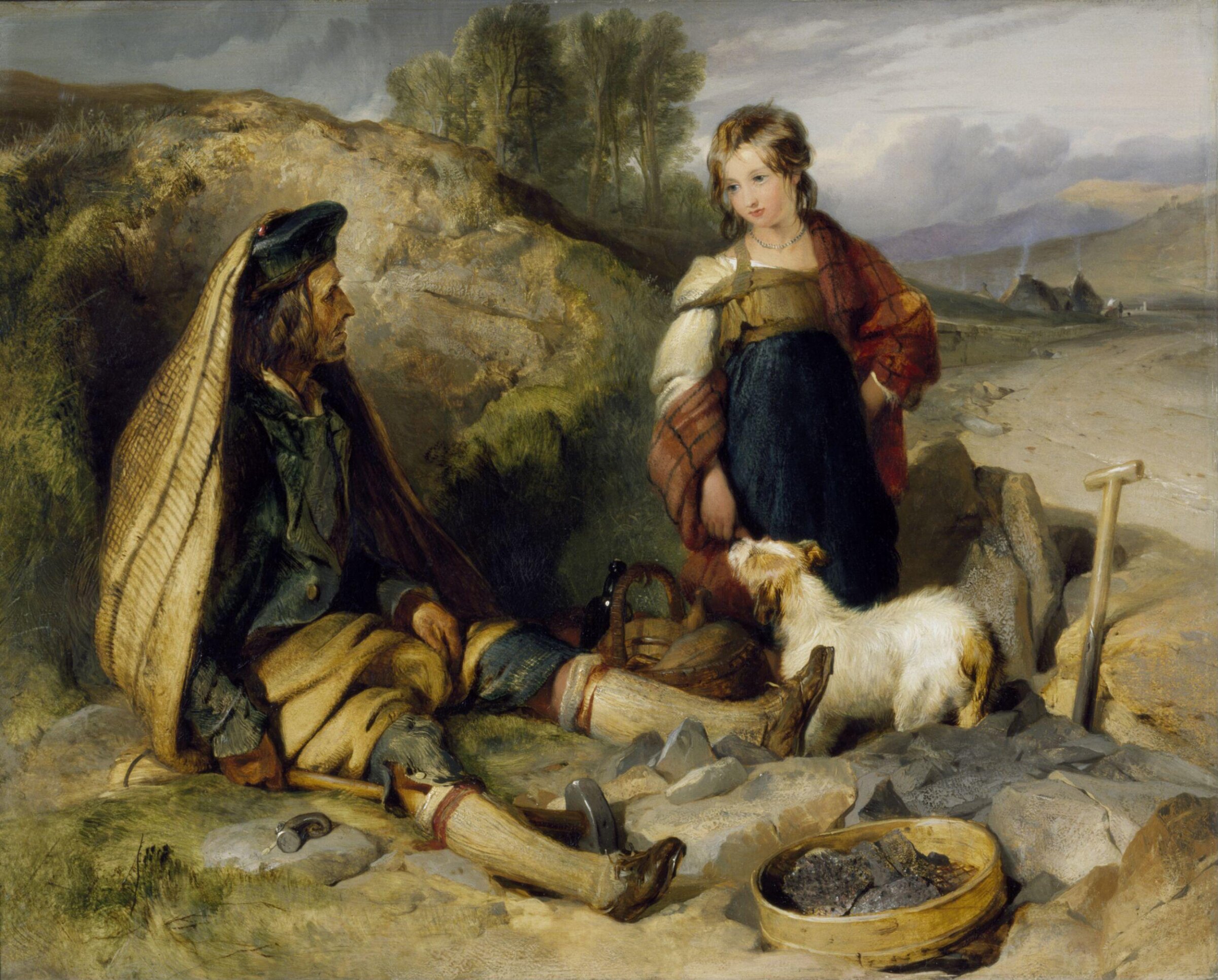 The Stone Breaker and His Daughter, Edwin Henry Landseer, 1830