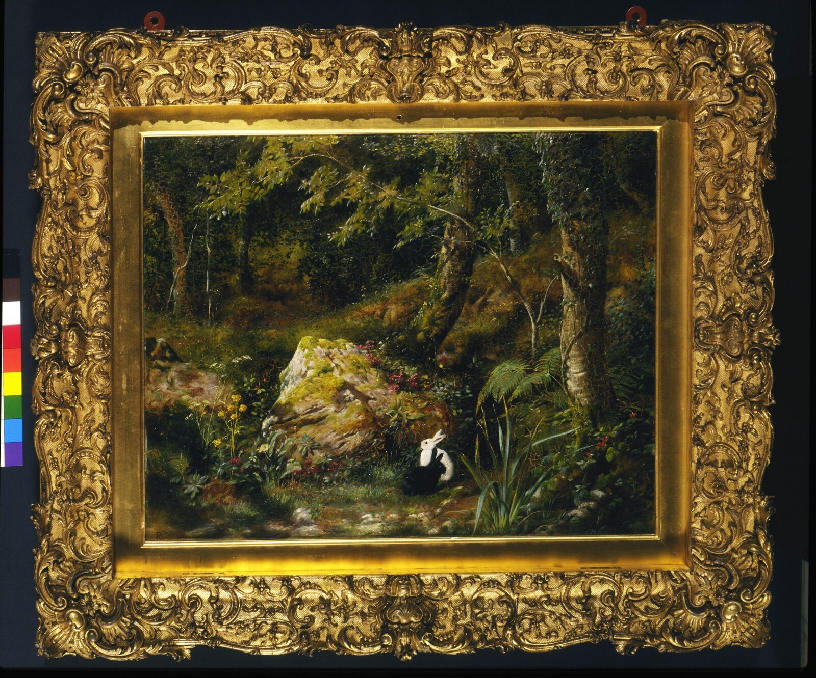 Stray Rabbits, Robert Collinson, 1857