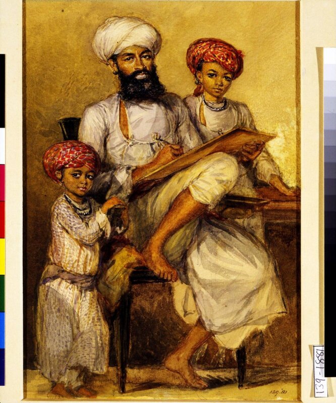 Portrait of Tara Chand, the court painter