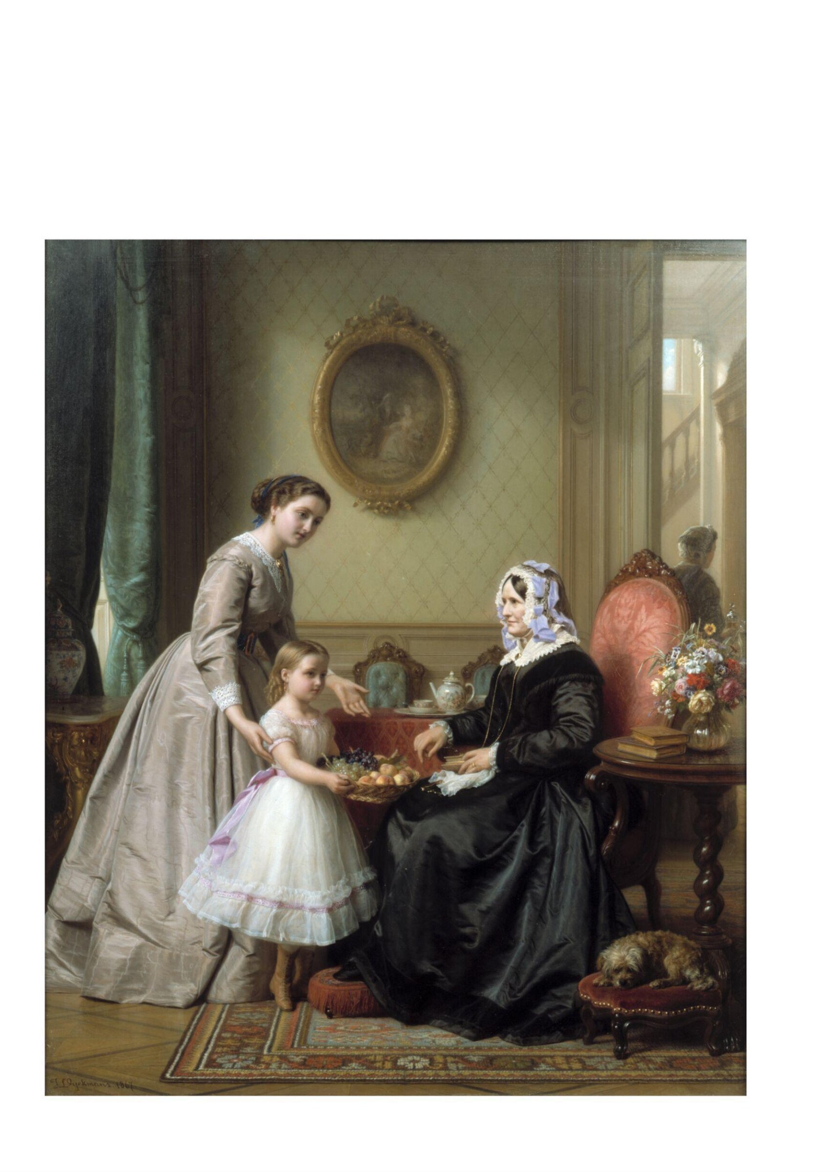 Grandmother's Birthday, Josephus Laurentius Dyckmans, 1867